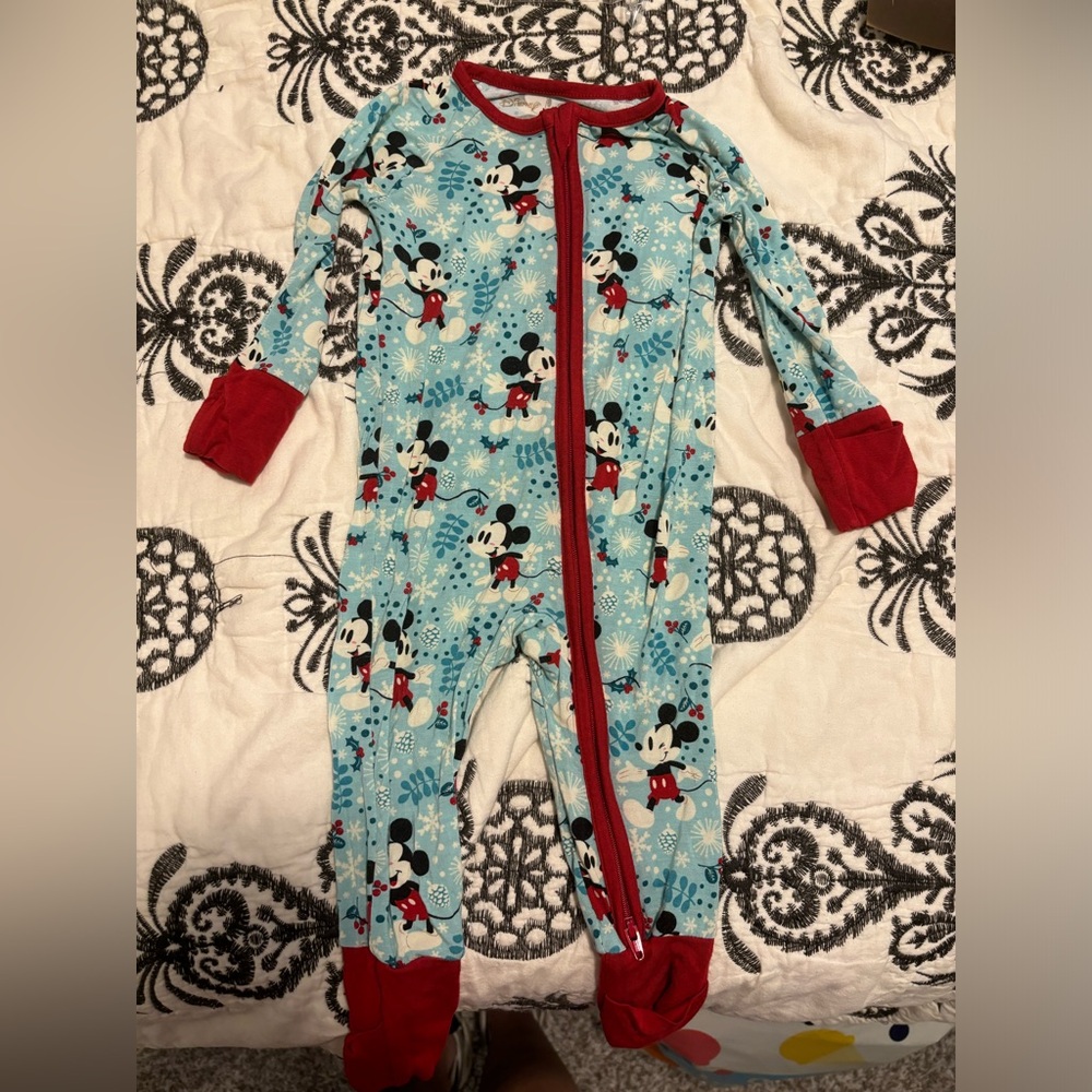 Little Sleepies Disney Christmas Mickey Zippy